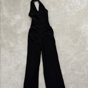 Elegant Black Halter Jumpsuit